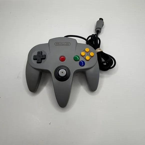 OEM Nintendo 64 Gray N64 Wired Official Classic Controller NUS-005 7/10 Stick