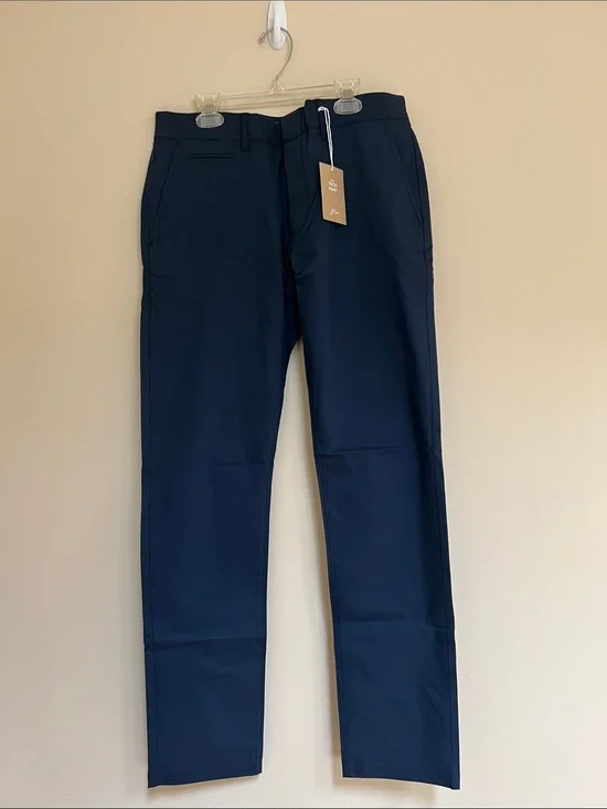 J. Crew 484 Slim Fit Tech Pants Navy Blue 31/32