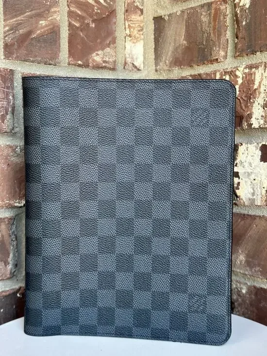 Louis Vuitton Desk Agenda Cover Damier Graphite	41139
