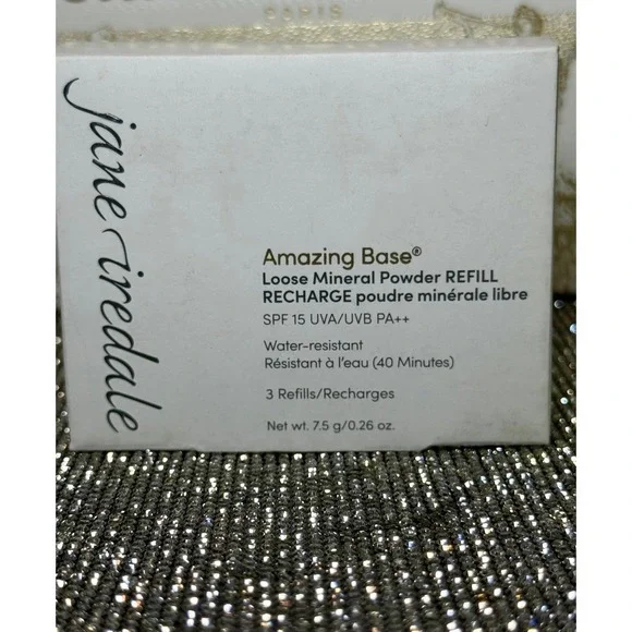 Jane Iredale Amazing Base Loose Mineral Powder Refill 3 pack COCOA New