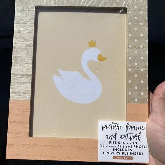 Horizon Kids Room Swan Ballet Peach and White Picture Frame 5x7 Target Brand