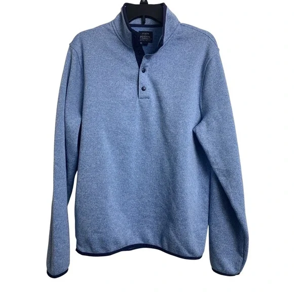 J.Crew Authentic Fleece Medium Light Blue‎ Lightweight Sweatshirt Pullover