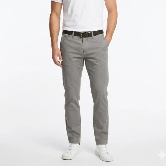 J.Crew Bowery Slim Stretch Chino‎ Pants Gray Men’s 30x32 Cotton Elastane