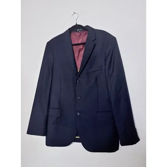 J. Crew Men's Navy 100% Wool Legacy Blazer 42R Suit Jacket Sport Coat Blue