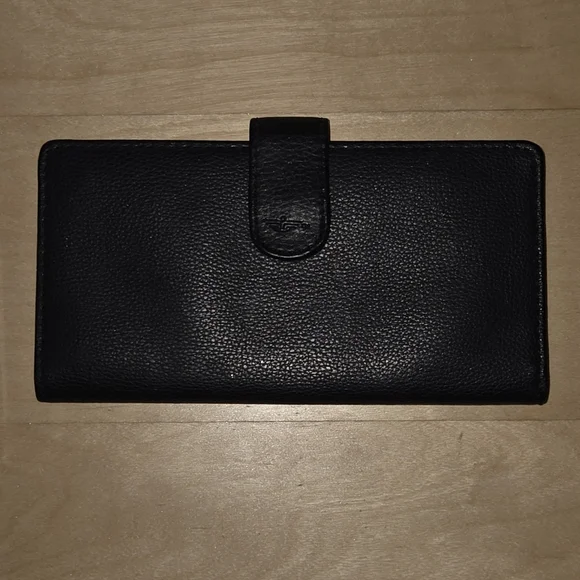 Mens Dockers Black Leather Wallet