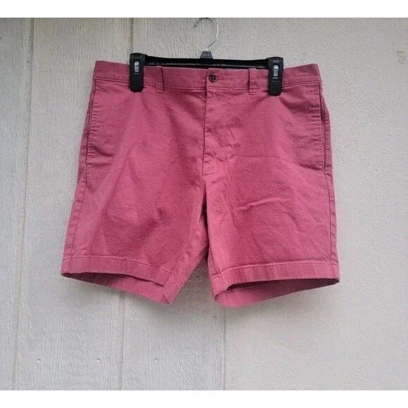 J.Crew Mercantile Flex Chino Shorts Men's Size 35 Salmon Pink Casual Pockets