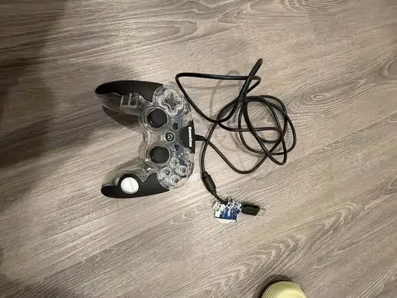 GameStop Clear Wired USB Controller for PlayStation 3