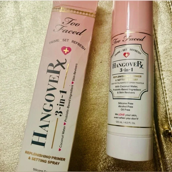 LARGE SIZE TOO FACED Hangover Rx 3-in-1 Prime, Set Refresh, BNIB, 4.0 Oz. WHDW3