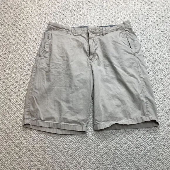 J.Crew Club Shorts Mens 33 Cotton Beige Chino Straight Solid 11