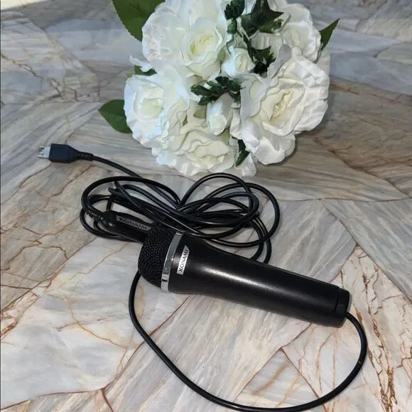 Konami USB Wired Microphone Black Handheld Gaming Karaoke Mic Accessory