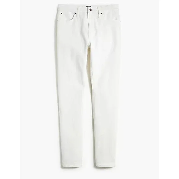 J. Crew Factory Slim Fit Flex White Denim Jeans Mens 32 x 34‎ AY186 Coastal Prep
