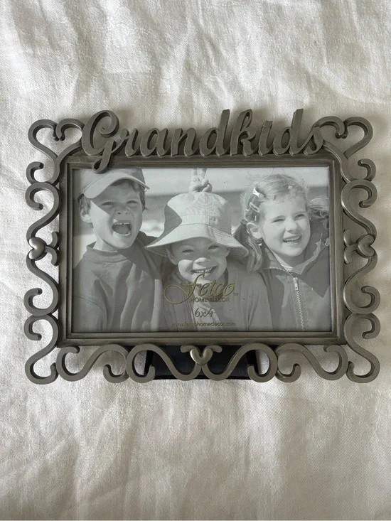 Grandkids Decorative Photo Frame - Gray