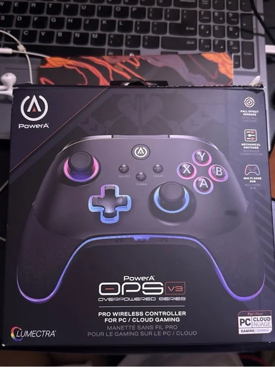 OPS V3 Wireless Gaming Controller - Black with RGB Accents