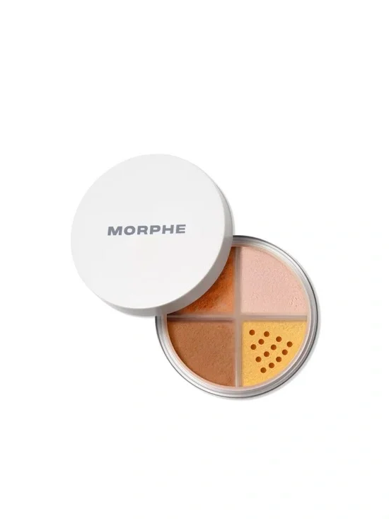 Morphe 4-Shade bake & set loose Powder Quartet — rich harmony