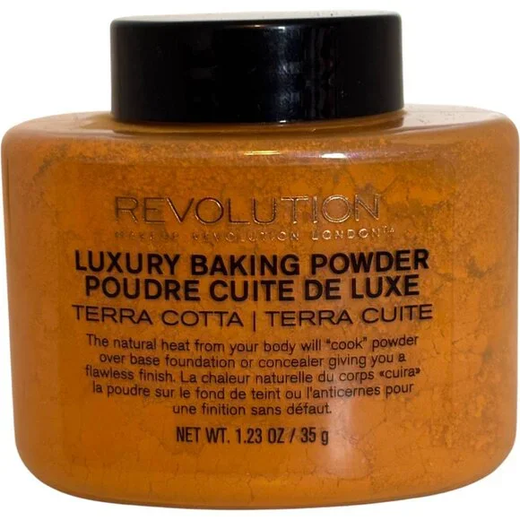 Makeup Revolution Luxury Baking Powder -Terra Cotta - 1.23 oz‎ - New NWOB