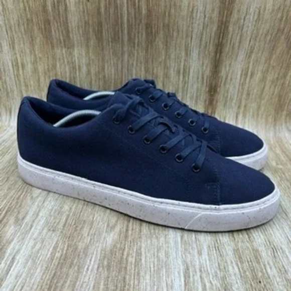 J.‎ Crew Canvas Sneakers Men's Size 12 Navy Blue Canvas Lace Up Sneakers Shoes