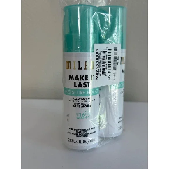 Milani Setting Spray Set 2pk 2.03oz Teal Moisture Boost Hydrating NWT