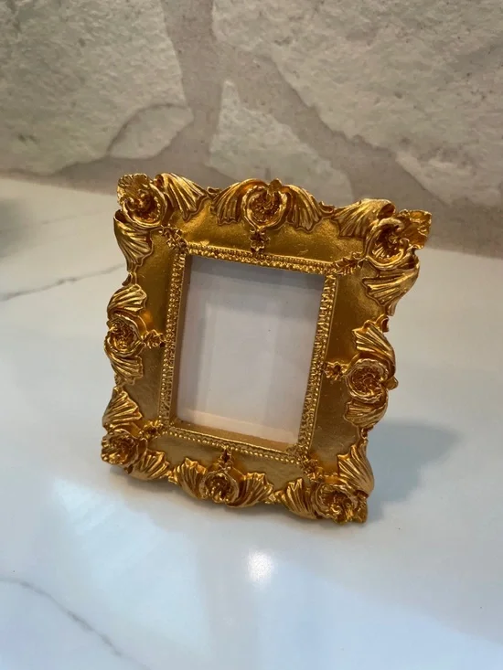 Ornate Rose Gold Decorative Photo Frame - Rose Gold