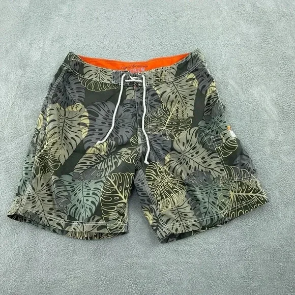 J. Crew Mens Original Swimwear Tropical Print Size 36 4708
