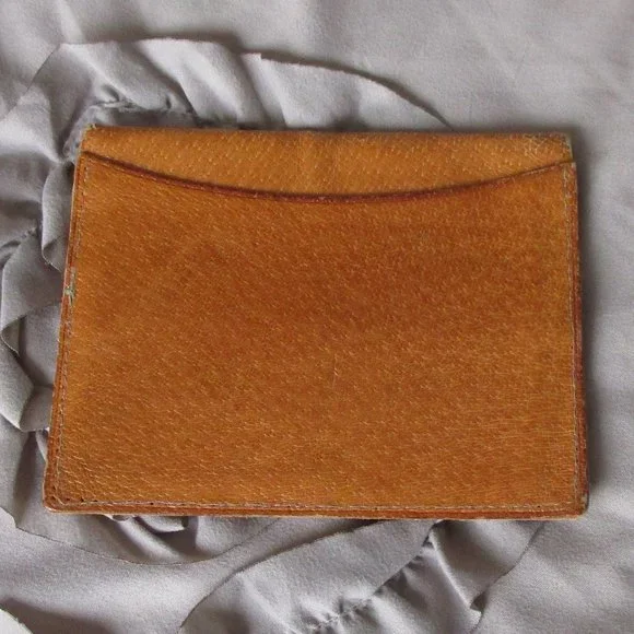 vintage genuine pigskin billfold wallet