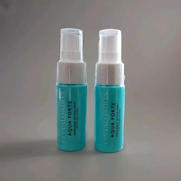 2X Cinta London Aqua Forte Super-Hold Setting Spray Travel Size .67 fl oz/20mL