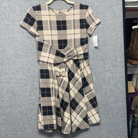 Girls KATE SPADE Plaid ♠️ dress Sz 14 MINT condition