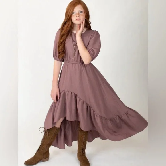 Joyfolie Mia Joy Girls Gabriella Maxi Dress in Orchid Size 6 NWT‎ MSRP $69