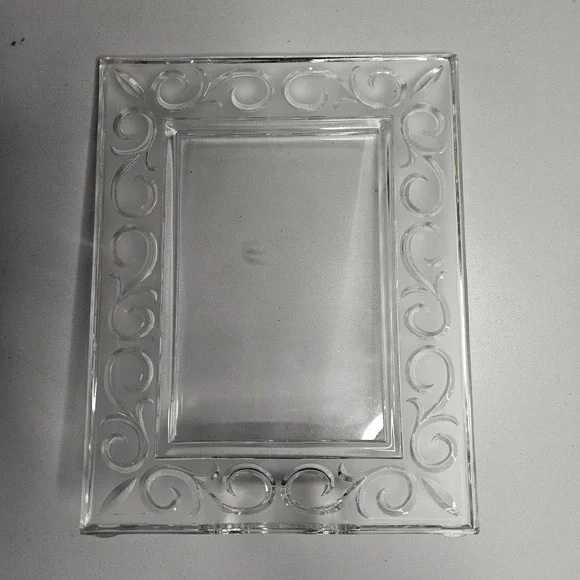 Marquis by Waterford Crystal Picture Frame Etched‎ Scroll Made in Germany 5x7