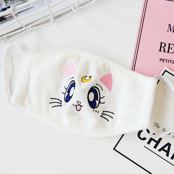 Plush Sailor Moon Luna Cat Anime Cosplay Mask