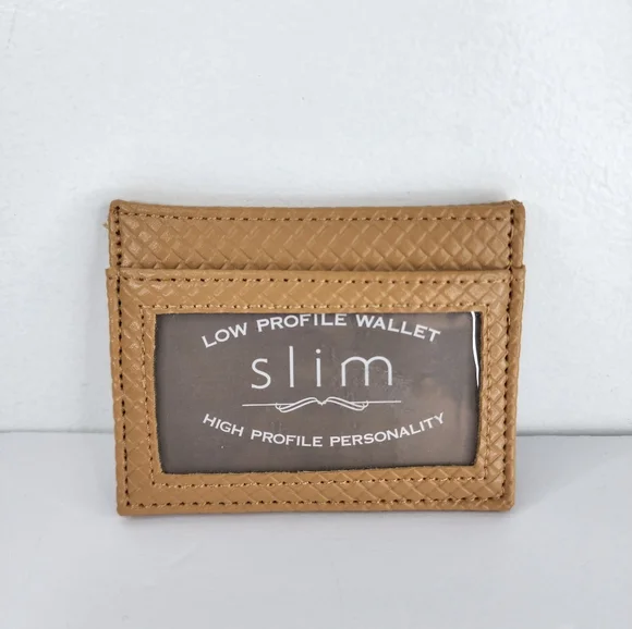 NO BRAND Low Profile Slim Wallet. New Without Tags.