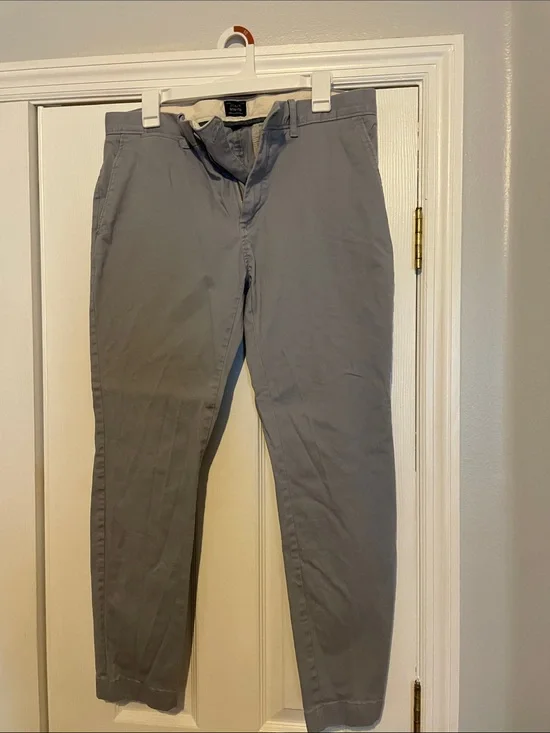 J. Crew Light Gray Slim Chinos