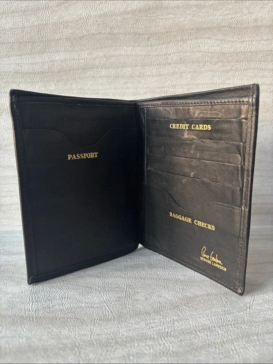 Vintage 1980s Prince Gardner Genuine Lambskin Leather Passport Travel Wallet