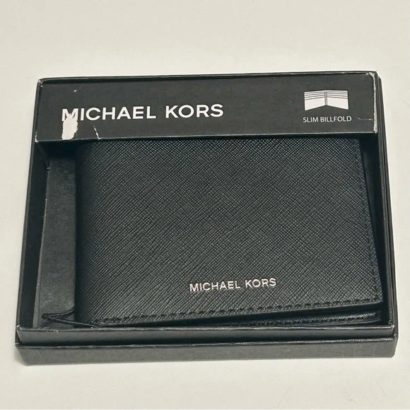 Michael Kors - Mens Black Slim Billfold Wallet (BRAND NEW IN BOX) Ret. $98