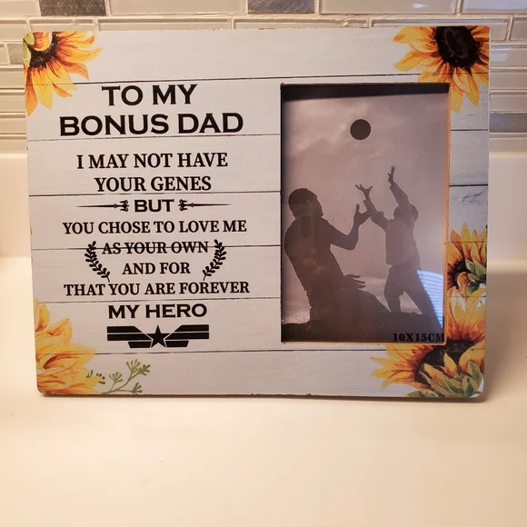 Sunflower Picture Frame for Bonus Dad