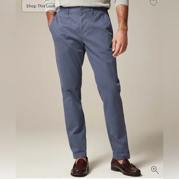 J.Crew 770 Straight Fit Stretch Chinos Dusty Navy 34x32 👖✨