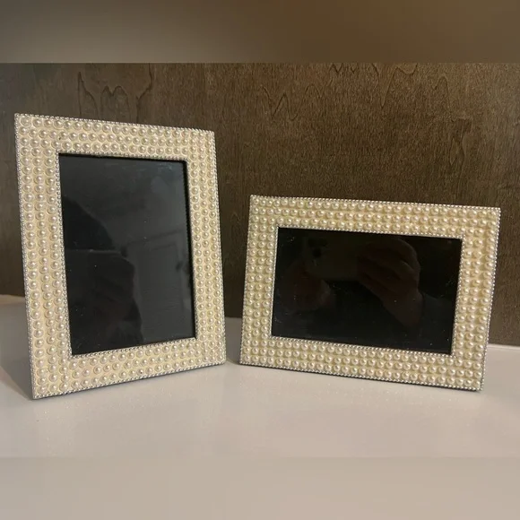 Set of 3 Pearl Picture frames