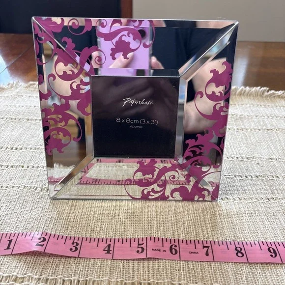 Paperchase 3X3‎ Floral Mirrored Picture Frame