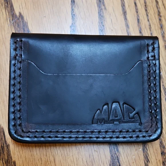 Redback Leather Card Holder | Wallet Mens Dark Brown Holds 6 Cards