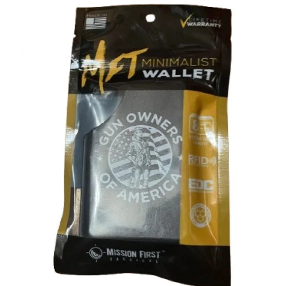 NWT Mission First Tactical RFID Protection Minimalist Wallet