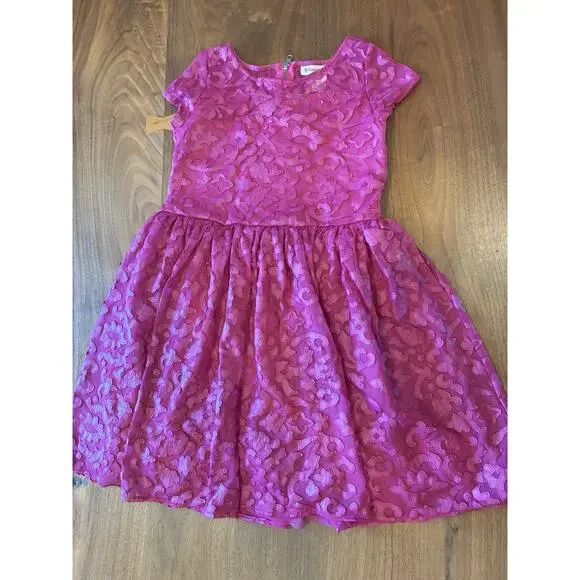 Merry Magenta Dress for Girls American Girl Size 12