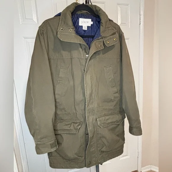 J. Crew Men's Green Military Jacket