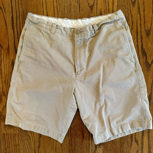J.Crew Broken-In Chino Shorts Mens 35 Khaki Cotton 10.5”