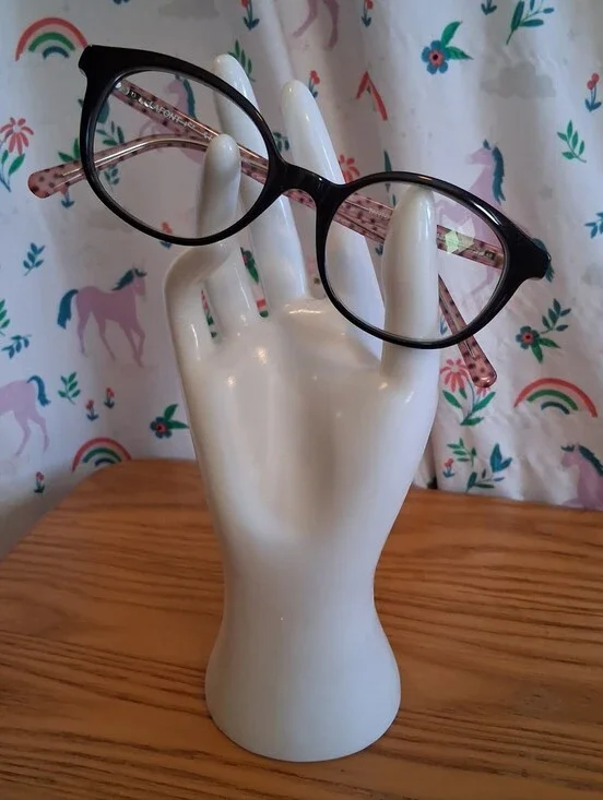 EUC Lafont Paris Tantot Black & Pink Polka Dot Round Everyday Glasses Frames