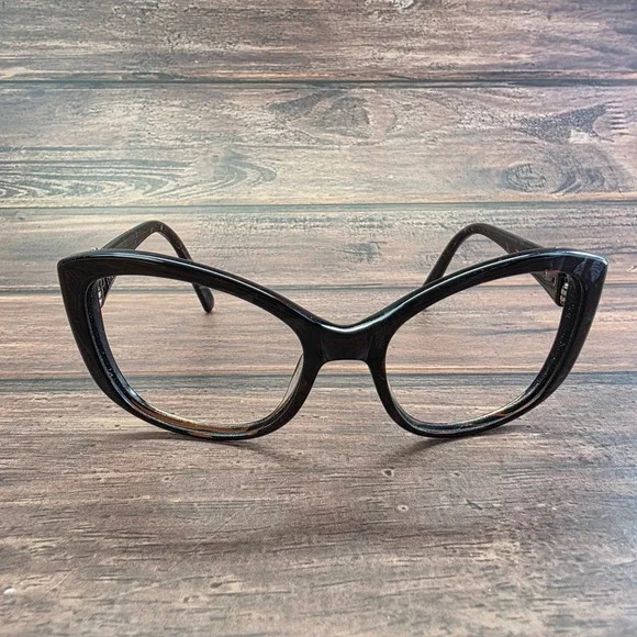 Vera Wang Hera PL Cat Eye Eyeglasses Dark Tortoise Rhinestone Embellished Frames