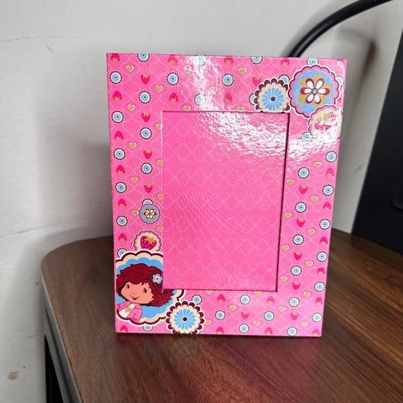 Vintage 2005 Strawberry Shortcake Pink Photo Frame American Greeting Y2K Kidcore