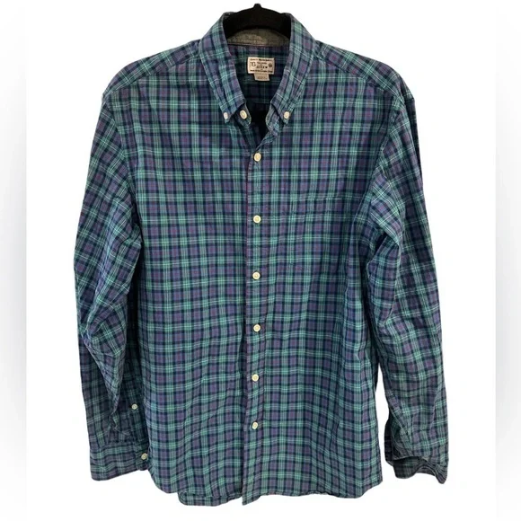 J. Crew Men’s 100%‎ Cotton Button Down Excellent Medium