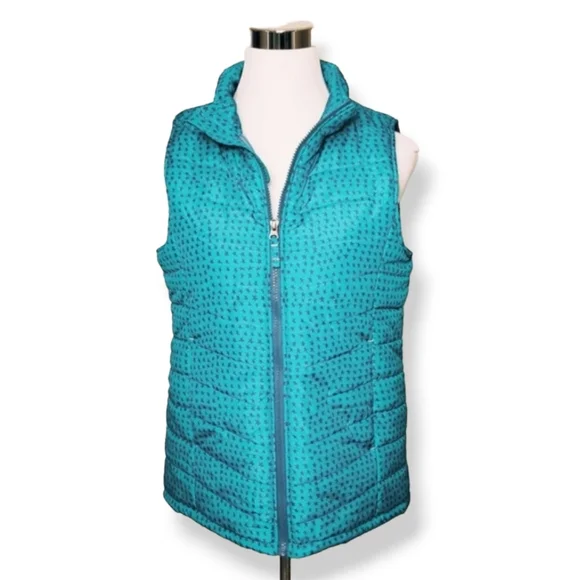 Lands' End Star Puffer Vest Girls Size XL