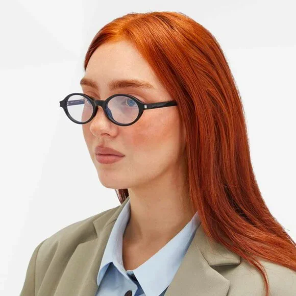 NEW SAINT LAURENT BLACK ROUND SL751 JEANNE OPT 001 EYEGLASSES SL 751 001 EYEWEAR