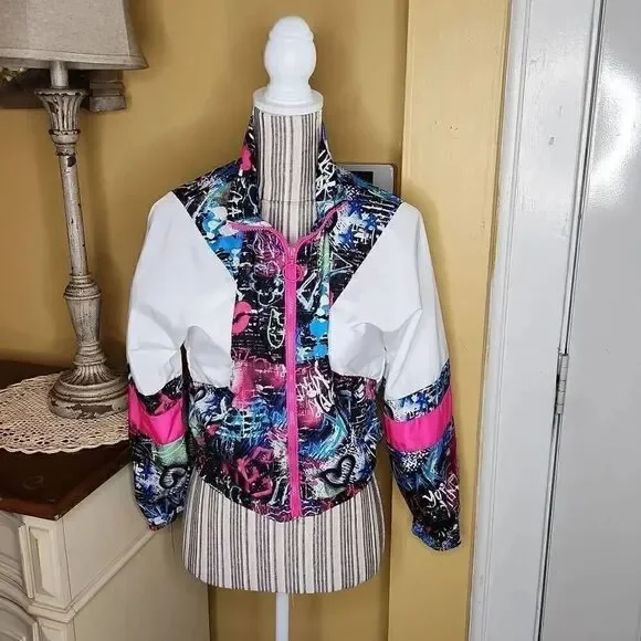 Girls grafitti Windbreakers girls size 14-16
