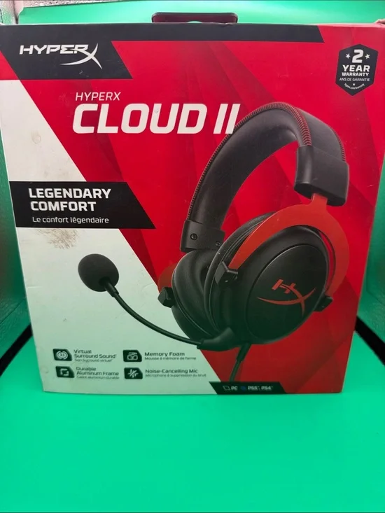 HyperX Cloud II Gaming Headset - Black and Red